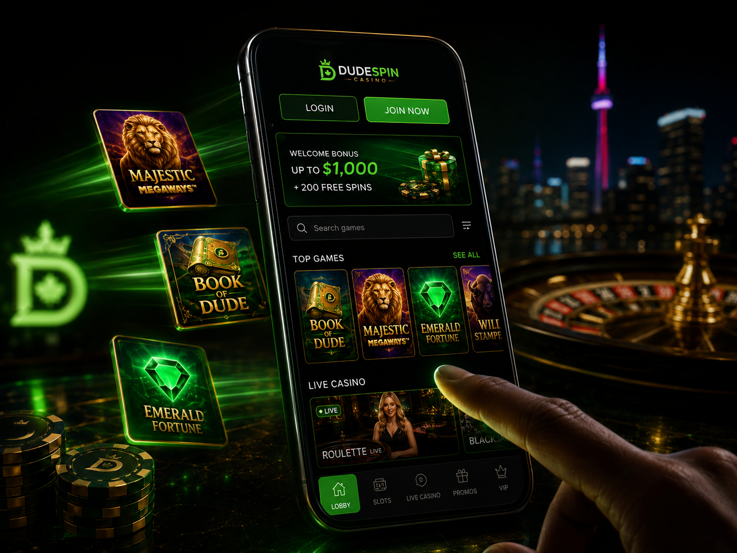 Dudespin casino app mobile play